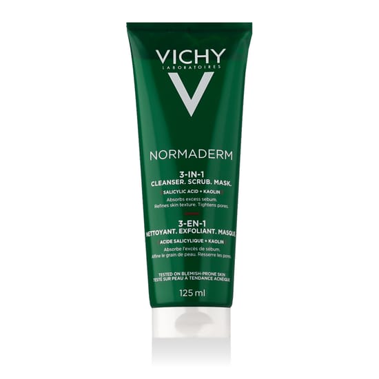 Vichy Normaderm Cleanser 3-In-1 Acne Treatment Bottle