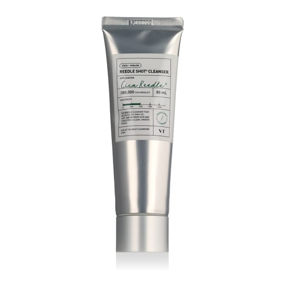 Näo puhastusgeel VT Cosmetics Reedle Shot Cleanser pakendis
