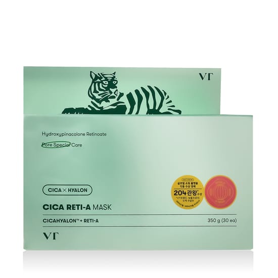 Packaging of VT Cosmetics Cica Reti-A Mask for skin care