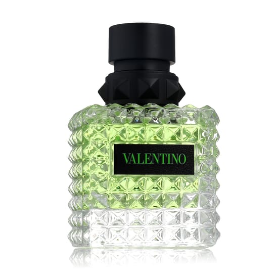 Elegant bottle of Valentino Donna Born in Roma Green Stravaganza Eau De Parfum 50 ml