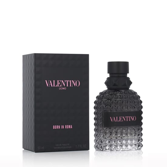 Sophisticated bottle of Valentino Uomo Born In Roma Eau De Toilette – masculine and elegant.