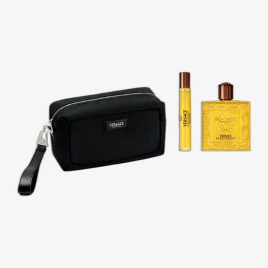Versace Eros Energy EDP komplekt, sealhulgas mini ja kosmeetikakott