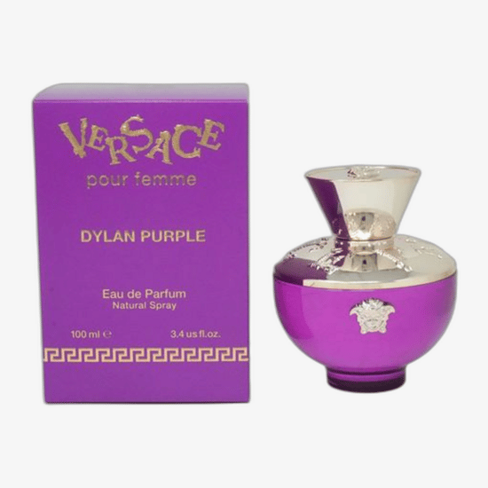 Оригинальная упаковка Versace Pour Femme Dylan Purple EDP Элегантный флакон Versace Pour Femme Dylan Purple EDP