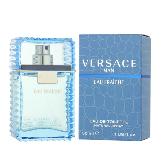 Versace man eau fraîche edt bottle with fresh aquatic notes