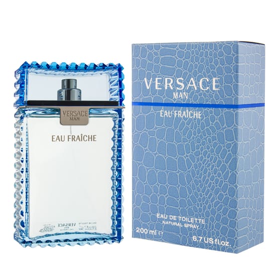 Versace man eau fraîche edt bottle with fresh aquatic notes
