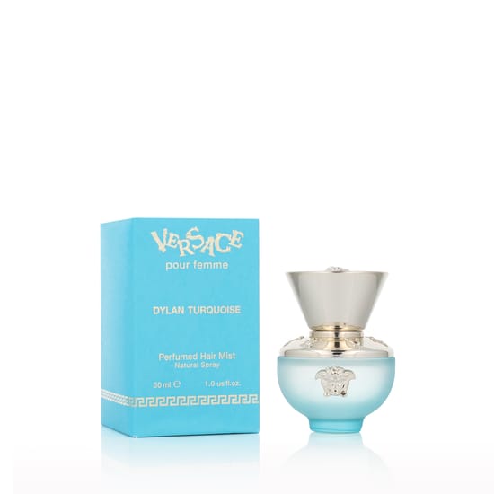 Versace Pour Femme Dylan Turquoise juuksehooldussprei pakendis