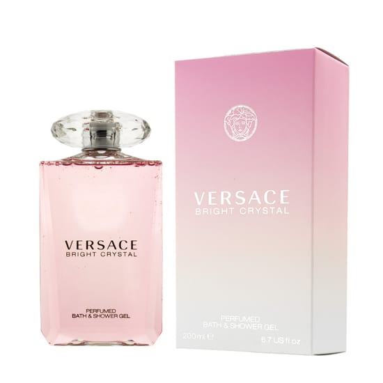 Versace Bright Crystal parfümeeritud dušigeeli pudel