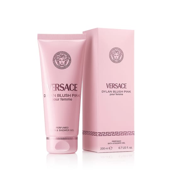 Bottle of Versace Pour Femme Dylan Blush Pink Perfumed Shower Gel