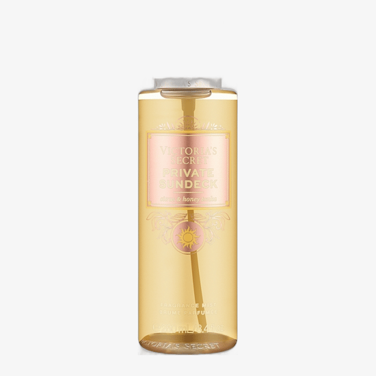 Victoria's Secret Private Sundeck body spray in packaging