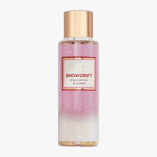 Close-up of Victoria's Secret Snowdrift Bodyspray Bottle