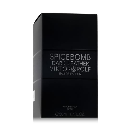 Stylish packaging of Viktor & Rolf Spicebomb Dark Leather EDP Viktor & Rolf Spicebomb Dark Leather EDP bottle with subtle dark and spicy nuances