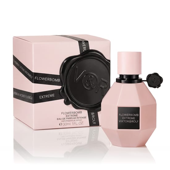 Elegant bottle of Viktor & Rolf Flowerbomb Extreme Intense EDP