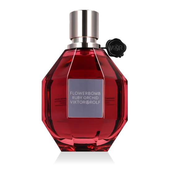 Elegant bottle of Viktor & Rolf Flowerbomb Ruby Orchid EDP