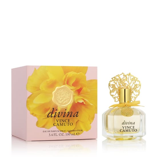 Originaalpakend Vince Camuto Divina EDP Vince Camuto Divina EDP parfüümi pudel lähedalt