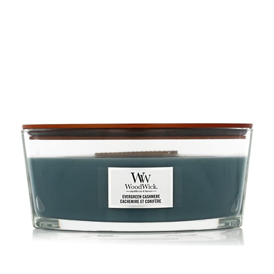 Elegant woodwick ellipse candles evergreen cashmere scented candle