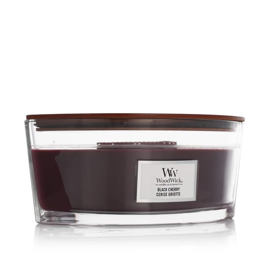 Elegant woodwick ellipse candles black cherry scented candle