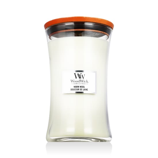 WoodWick Large Hourglass Candles Scented Candle Warm Wool 609,5 g