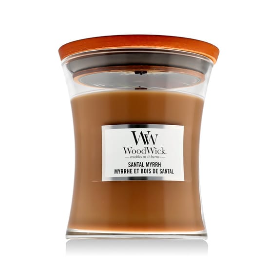 Woodwick medium hourglass scented candle santal myrrh 275 g