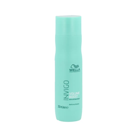 Bottle of wella invigo volume boost shampoo