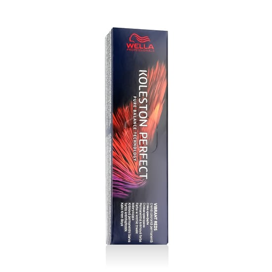 Wella Koleston Perfect Me + Pure Naturals Hair Color (55/65) tube close-up highlighting premium formula