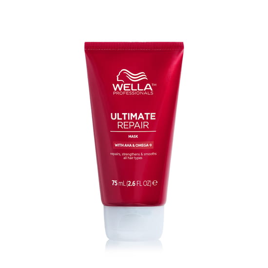 Jar of Wella Ultimate Repair Mask for deep hair restoration
