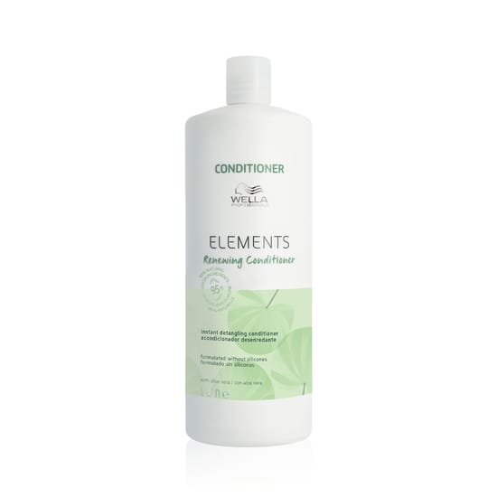 Wella Elements Renewing Conditioner originaalpakendis Wella Elements Renewing Conditioner pudeli lähivõte
