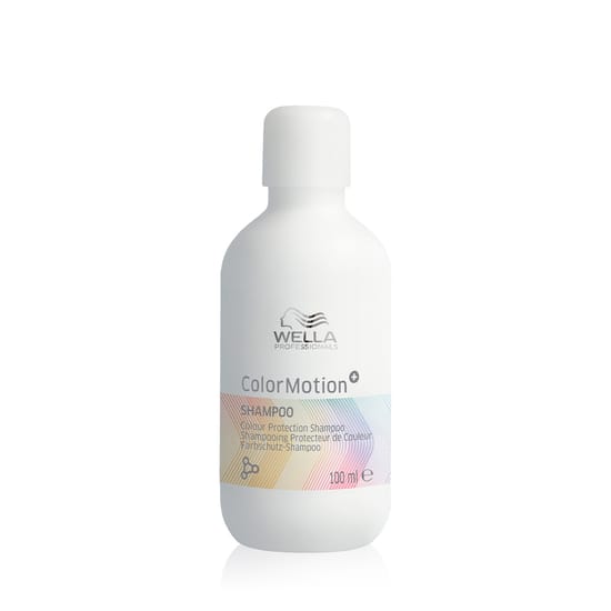 Упаковка шампуня Wella Color Motion+ для защиты цвета волос Флакон шампуня Wella Color Motion+ для защиты цвета волос
