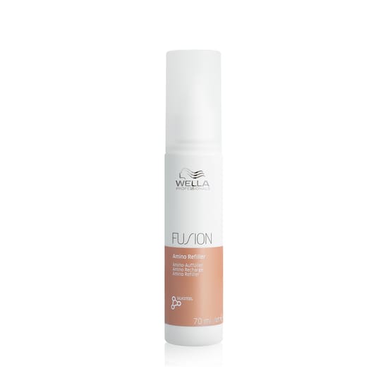 Bottle of Wella Fusion Amino er hair fluid for hair restoration