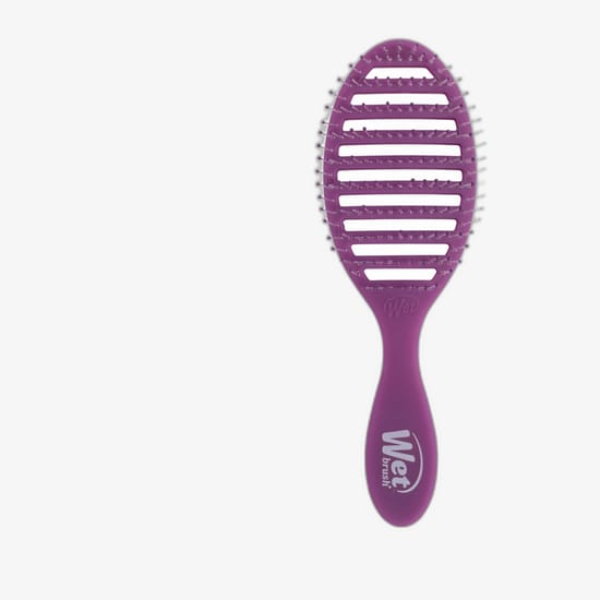 Lähivaade Wet Brush Speed Dry Hair Brush (Purple) – ventileeritud harja kerge disain