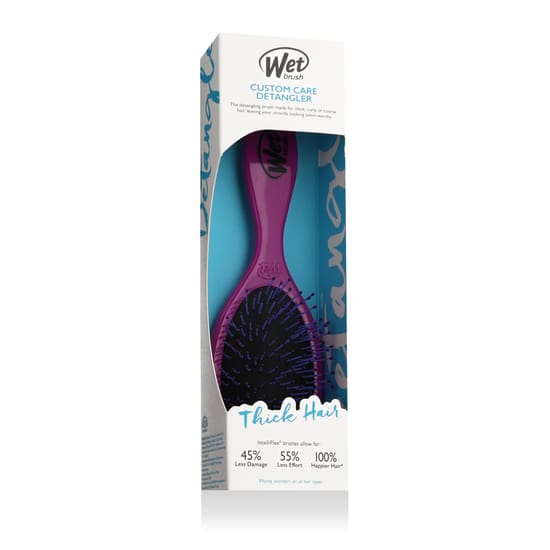 Wet Brush Custom Care Thick Hair Detangler in Purple Color