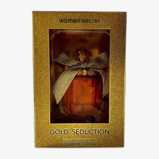Originaalne Women'Secret Gold Seduction EDP pakend Elegantne pudel Women'Secret Gold Seduction EDP lõhnaga