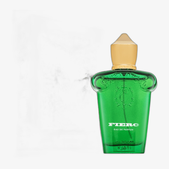 Xerjoff Casamorati 1888 Fiero EDP — современный утончённый дизайн Элегантный флакон Xerjoff Casamorati 1888 Fiero EDP в минималистичном стиле