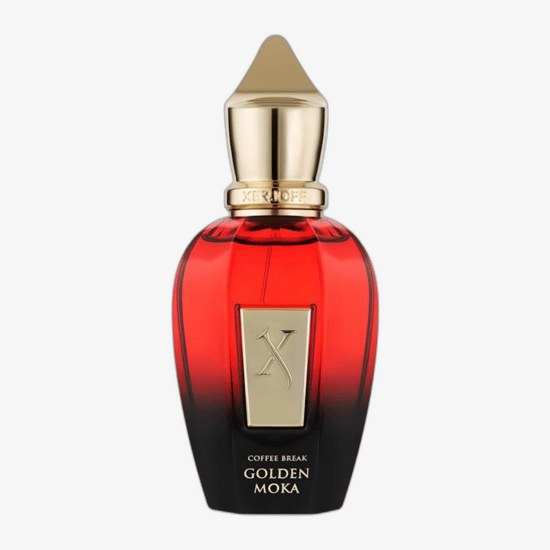 Spray sample of Xerjoff Coffee Break Golden Moka Parfum, showcasing a luxurious and modern scent