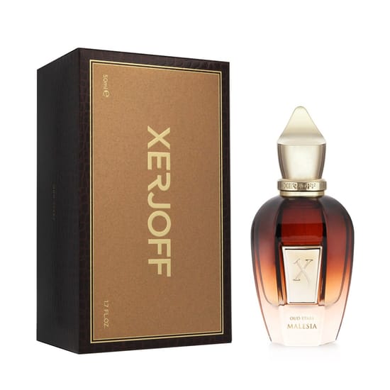 Elegant bottle of Xerjoff Oud Stars Malesia Parfum