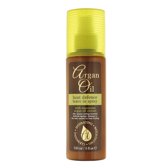 Бутылка спрея Xpel Argan Oil Heat Defence крупным планом