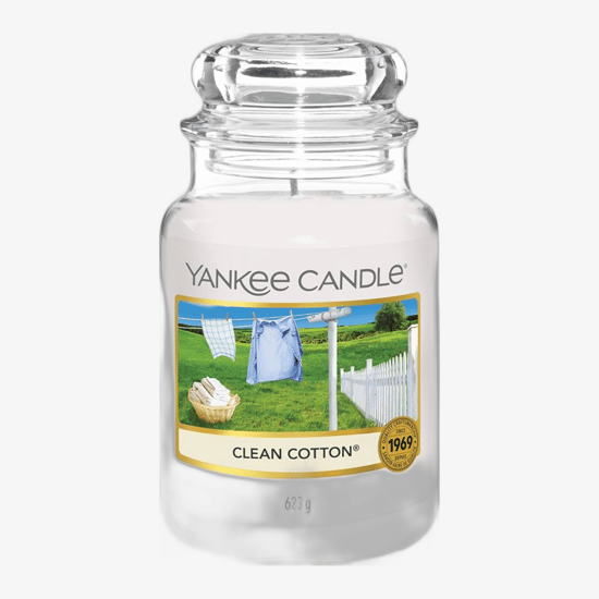 Suur aroomiküünal Yankee Candle Clean Cotton 411 g
