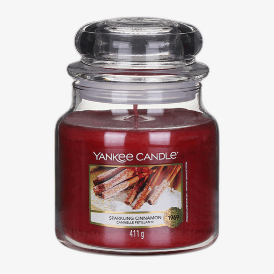 Ароматная свеча Yankee Candle Sparkling Cinnamon в классической банке
