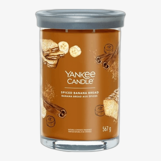 Keskmise purgi Yankee Candle küünal vürtsika banaanileiva aroomiga