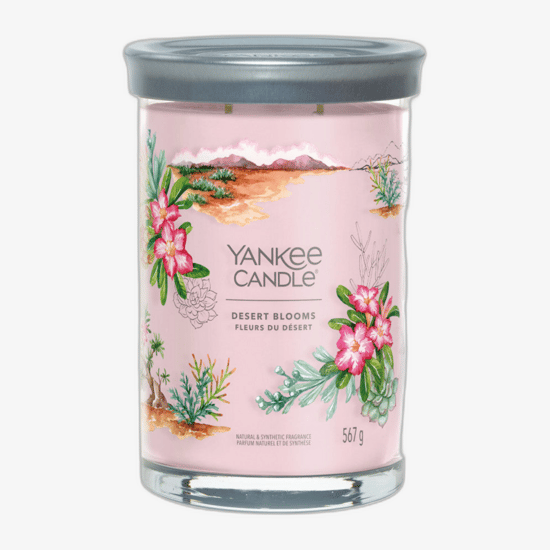Свеча Yankee Candle Signature Tumbler Desert Blooms, крупный план