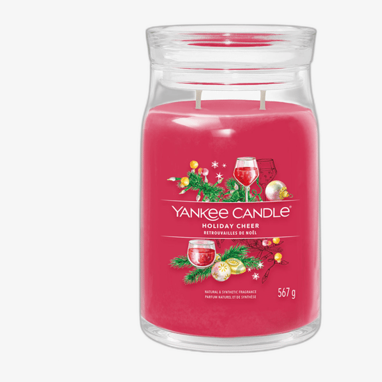Yankee Candle Signature Tumbler Holiday Cheer lõhnaga küünal