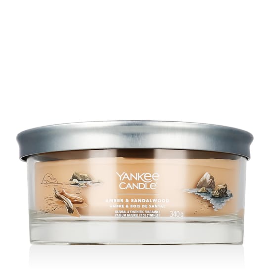 Yankee Candle Signature 5-wick tumbler küünal Amber & Sandalwood aroomiga
