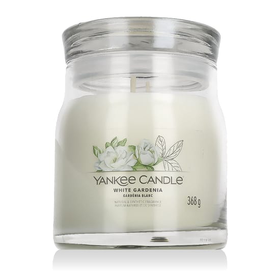 Изящная ароматическая свеча Yankee Candle White Gardenia среднего размера