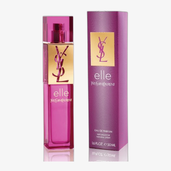 Unpacked bottle of Yves Saint Laurent Elle EDP with minimalist, elegant design