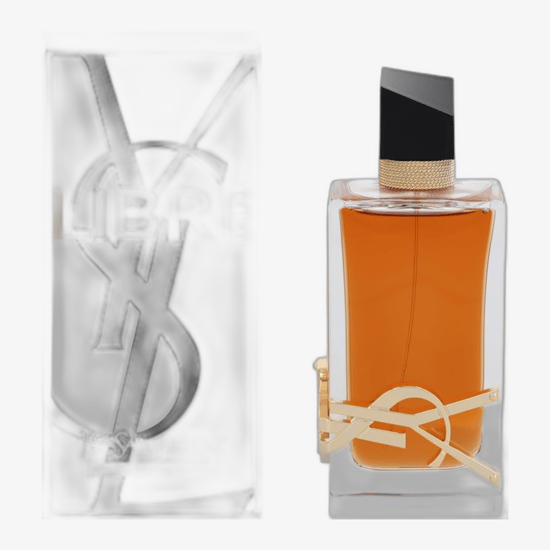 Yves Saint Laurent Libre EDP Intense perfume presentation Sophisticated bottle of Yves Saint Laurent Libre EDP Intense
