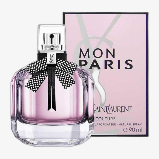Bottle of Yves Saint Laurent Mon Paris Couture EDP – minimalist and elegant design