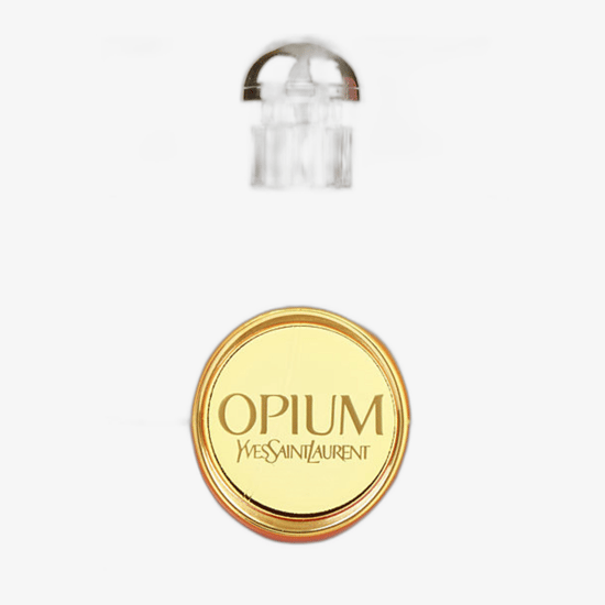 Close-up of Yves Saint Laurent Opium 2009 EDP sample spray