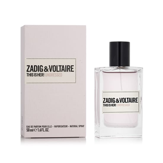 Stylish bottle of Zadig & Voltaire This Is Her! Undressed EDP with minimalist design