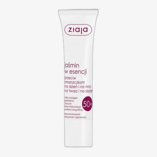 Ziaja Jasmine Anti-Wrinkle Essence 50+ Bottle Close-Up