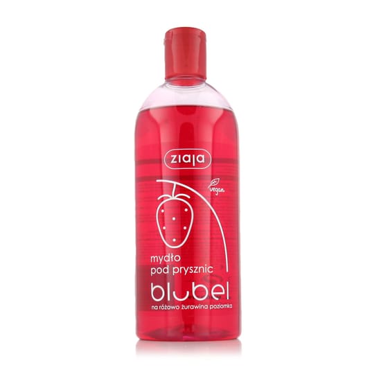 Ziaja fruity shower gel cranberry & wild strawberry bottle