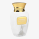 Original packaging of Al Haramain Haramain Blanche EDP Close-up of Al Haramain Haramain Blanche French Collection EDP bottle